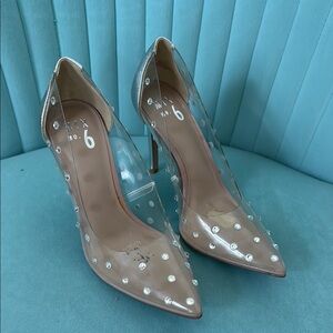 Clear Studded Heels